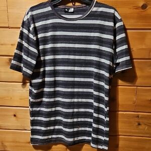 Rip Curl Men's Striped Gray and Black Men's Shirt